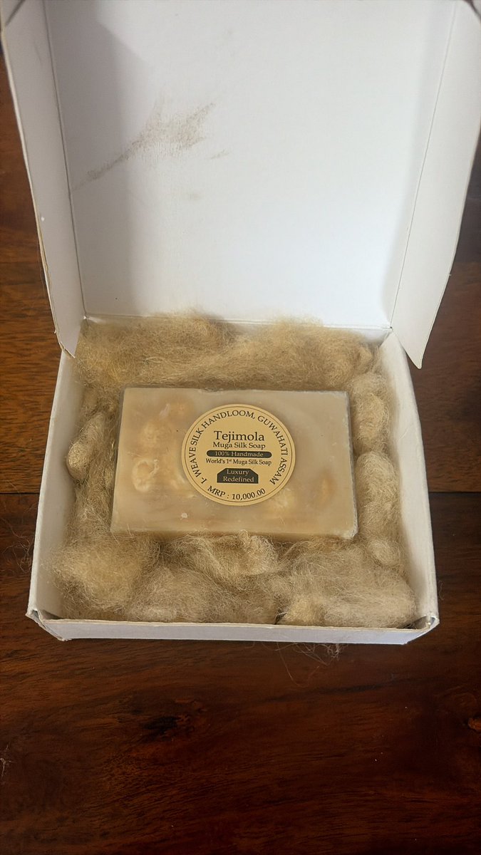 handloom_i's tweet photo. We are Launching World’s 1st Muga Silk Handmade Soap.  @rashtrapatibhvn  @narendramodi @PMOIndia @himantabiswa @sarbanandsonwal @TexMinIndia @silkmarkindia @csbmot @makeinindia   The Price Rs 10,000/- making it one of India’s most Expensive Soap. #muga #handmadesoap #silksoap https://t.co/yBkA22uM5o