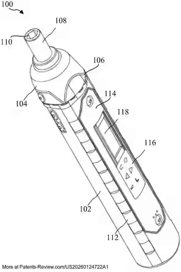 PatentPulse's tweet photo. New #patentapplication alert: #US20260124722A1 by #SnapOn!
This invention focuses on #torque tools like electronic screwdrivers, integrating a multi-axis gyroscope & torque sensor for precise torque & angle measurement.
Potential for #errorproofing & detecting breakaway/residual torque.
#Automotive #Innovation $SNA