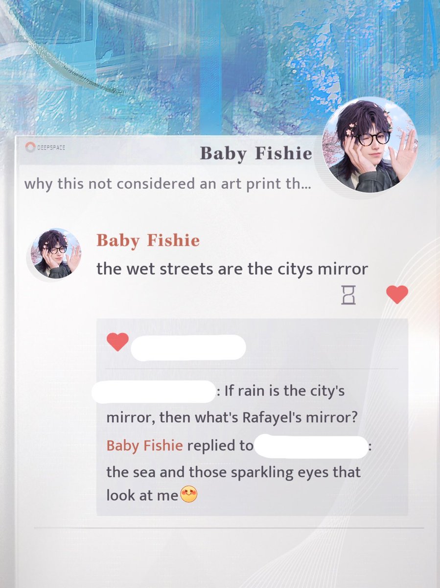 mintjelle's tweet photo. rafayel’s thoughts today reminded me of one of his old moment posts 🥺 https://t.co/txsFng6FjV