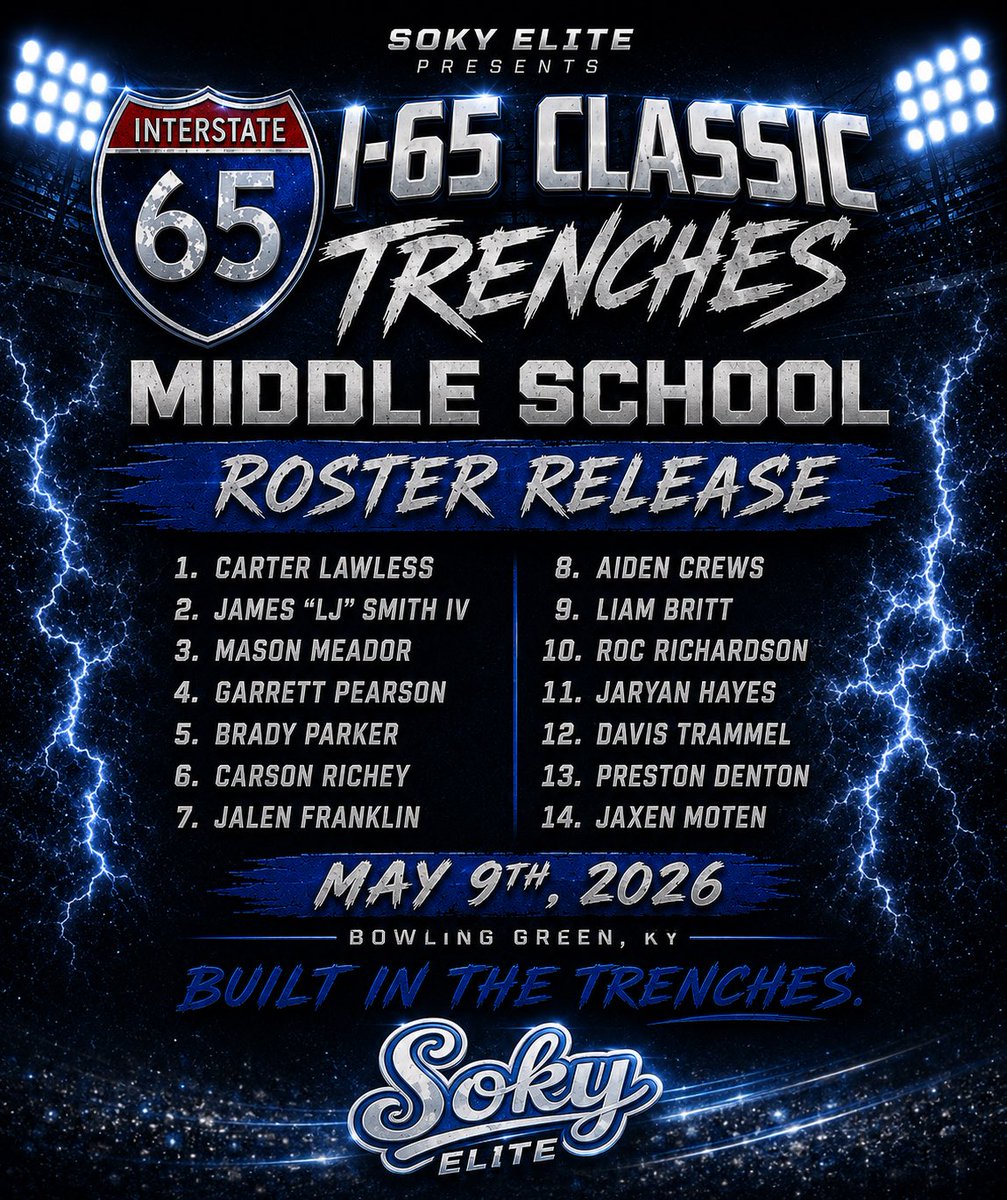 GarrettP2031's tweet photo. It’s going down this Saturday. 😤
Time to go to war with my boys.
Let’s work. 🦍💪
#SOKYElite #TrenchMob #I65Classic #BuiltInTheTrenches #OLine #DLine #KYPreps
@WKURecruiting @KYFUTURESTARS @AlPopsFootball @PrepRedzoneKY https://t.co/ZHAfbgbUi0
