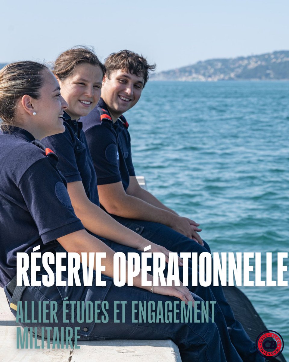 MarineNationale's tweet photo. #Colsbleus | Étudier et servir, c’est possible avec la réserve opérationnelle dans la Marine nationale.
Missions variées, expérience concrète et compétences valorisées, tout en poursuivant ses études.
👉À lire : https://t.co/tR9QcdF9mo https://t.co/tR9QcdF9mo https://t.co/tLd7GkTBZz