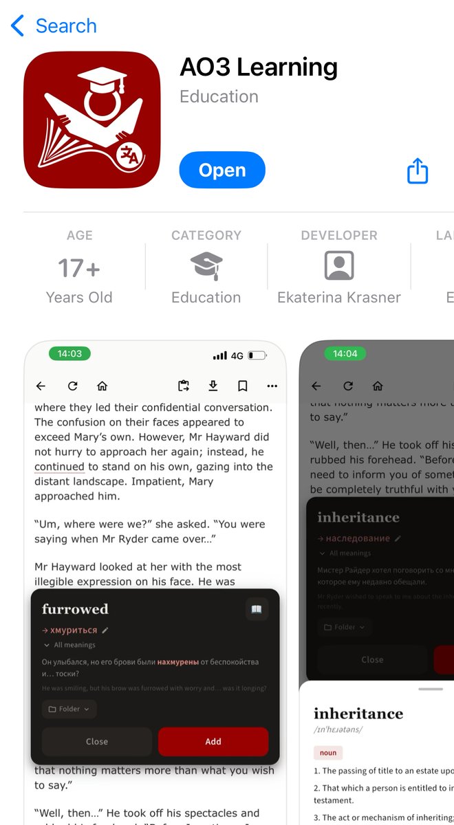 AO3 Learning app | фанфики и языки tweet media