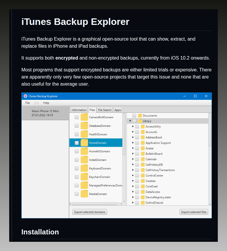 tom_doerr's tweet photo. Open-source tool to replace files in encrypted iPhone backups

https://t.co/vmO2G1LZSx https://t.co/jgBtjgWdg4
