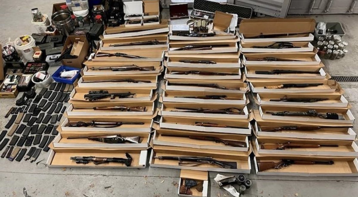 🚨BIG SEIZURE AT JFK! 🚨 

This wasn’t just a violation…it was a threat to our communities. CBP officers uncovered a falsely declared suppressor, leading to the discovery of firearms, high-capacity magazines, body armor, narcotics, and explosive material. Every seizure is a