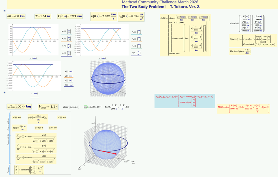 ptc_mathcad's tweet photo. Read how your peers solved the Mathcad Community Challenge March 2026: The Two Body Problem! 🌏💫🛰️ https://t.co/UgpuMjSp85 https://t.co/FHjwwvtnDW