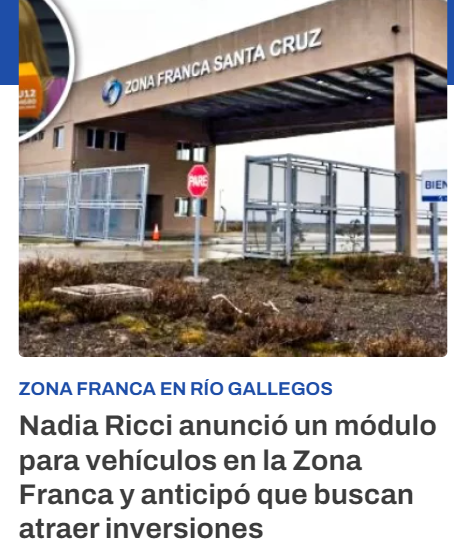 #ZonaFranca de #RIoGallegos
Bien por la medida, pero no alcanza; tienen un puerto a pocos kilometros y siguen trayendo la mercaderia por tierra. 
#Explicame #DiarioLaOpinionAustral