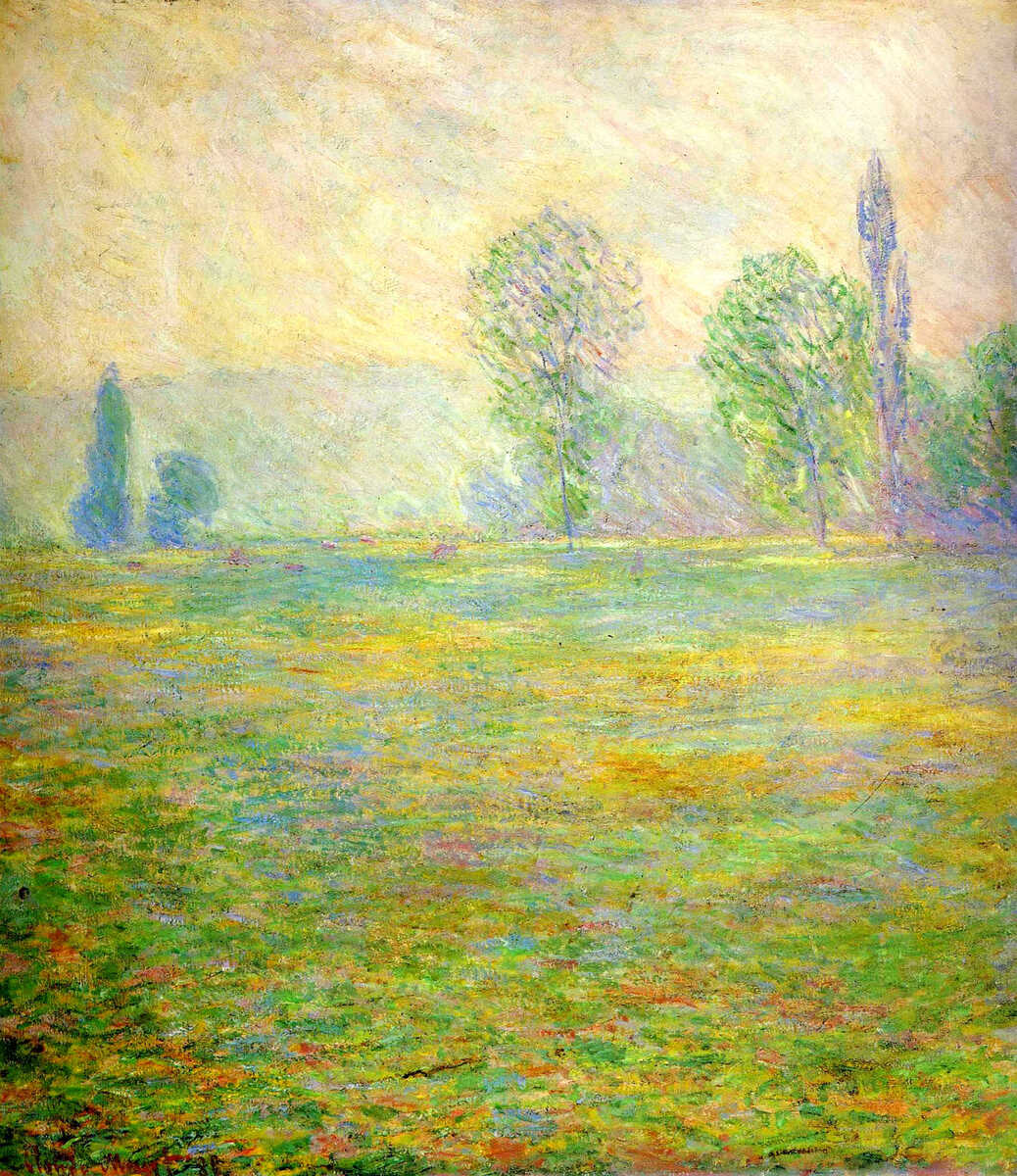 Meadows in Giverny - 1888 #artbots #monet
