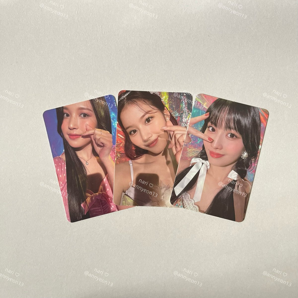 annyeon13's tweet photo. ( wts / พร้อมส่ง ) 

โมโมะ ซานะ มินะ taste of love 
3 ใบ 200 รวมส่ง  

#วันซ์สายเปย์ #ตลาดนัดtwice https://t.co/dKCr5higqq