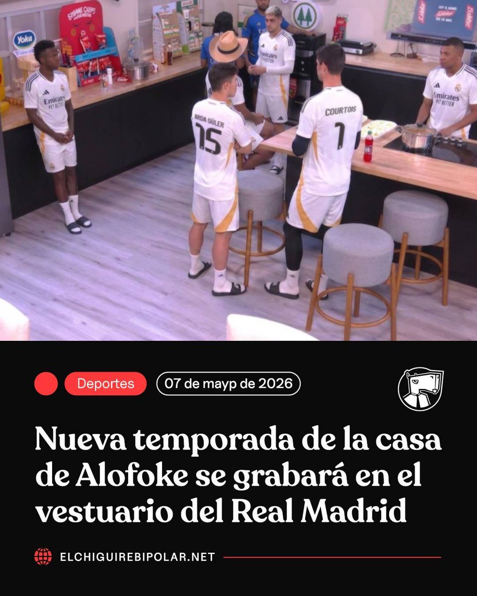 Nueva temporada de la casa de Alofoke se grabará en el vestuario del Real Madrid ow.ly/XNcW50YWfrA