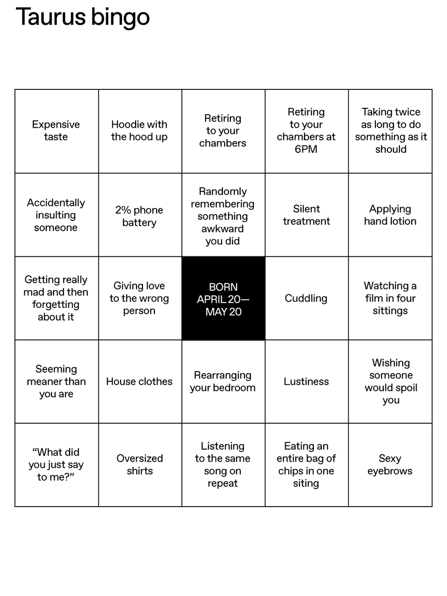 SSENSE's tweet photo. Reliable, patient, persistent. Tag your favorite Taurus. https://t.co/BaihKV7Lf1