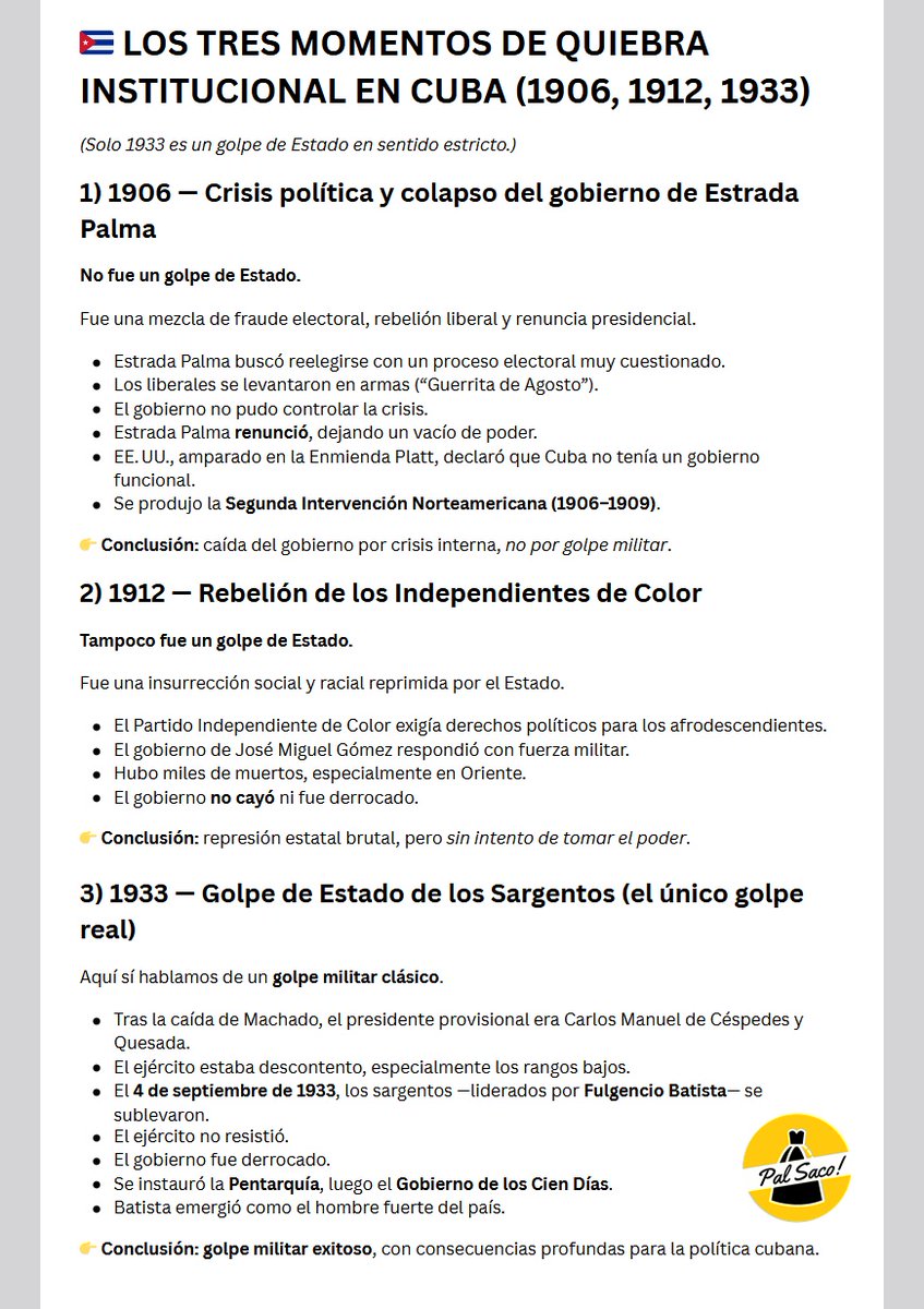El mal en Cuba empezó desde el mismo momento en que quisimos ser independientes. 😁

Si observamos la historia, entonces la anexión hubiera sido lo MEJOR que le habría sucedido a Cuba. 😉

Nota: Culpar a la Constitución de 1940 del mal en Cuba es simplemente MANIPULACIÓN.