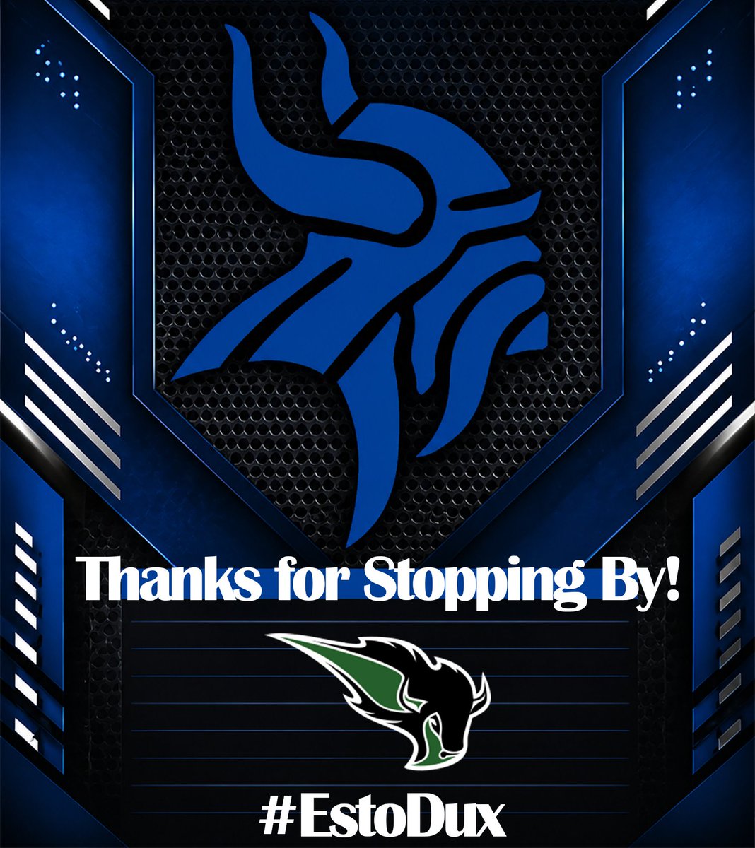 NolanCatholicFB's tweet photo. Thank you to @Stetness of @OBU_Football for stopping by today to recruit the Vikings! #EstoDux https://t.co/rK2X2TOIMU