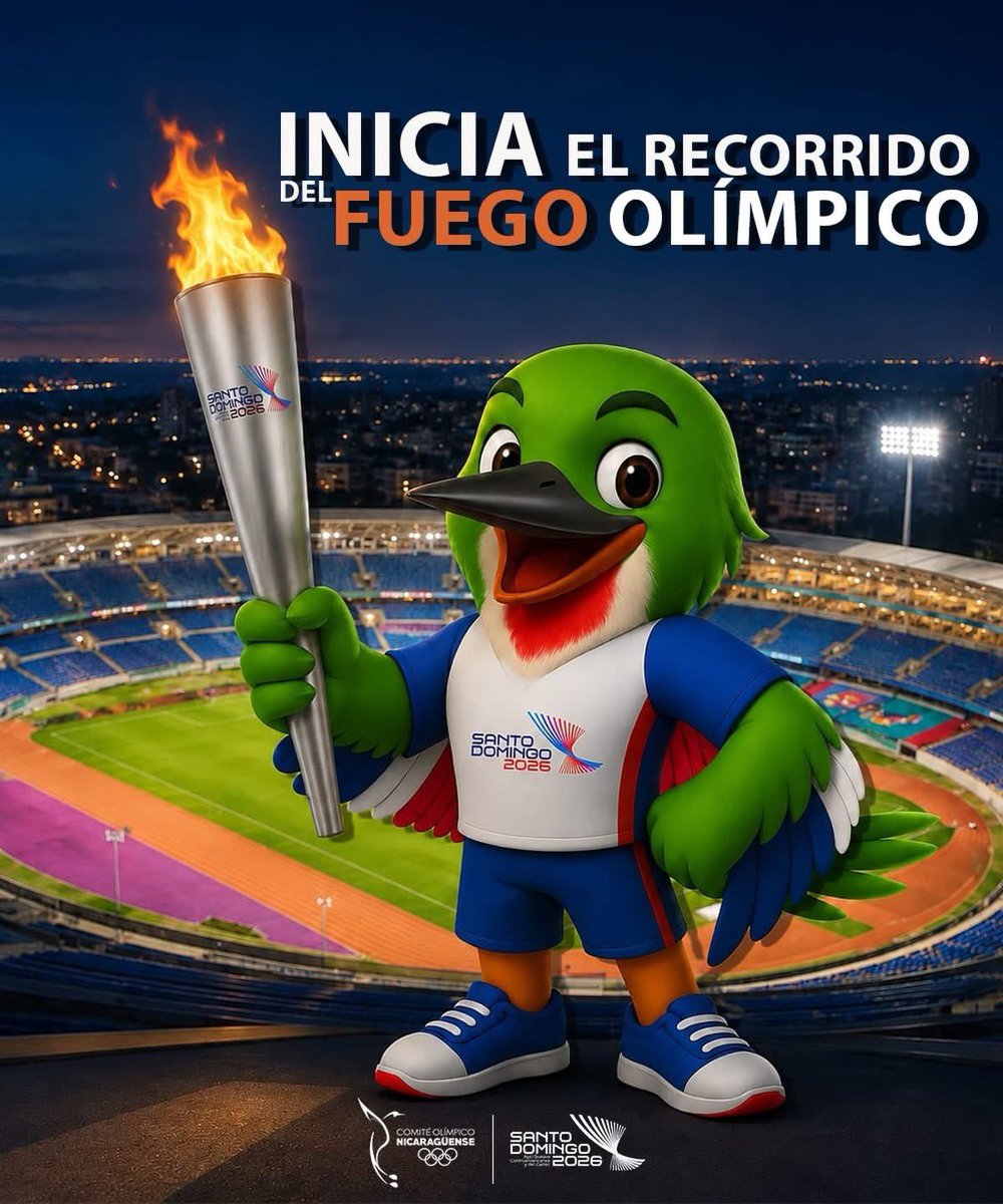fepuka's tweet photo. La llama de los Juegos Centroamericanos y del Caribe inició su recorrido por la República Dominicana, marcando el camino hacia esta importante cita deportiva regional https://t.co/0XqbBEDBVM