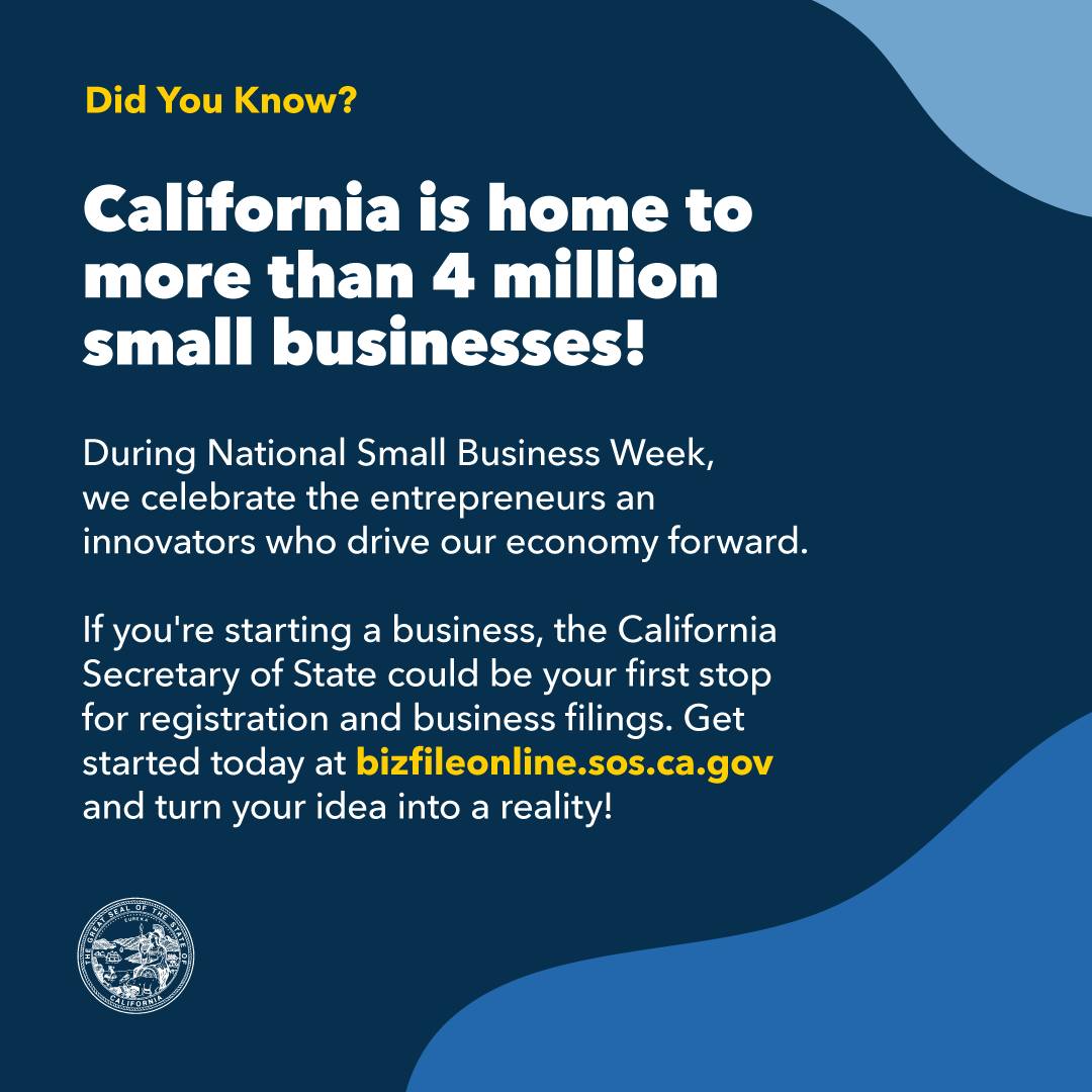 California Secretary of State tweet media