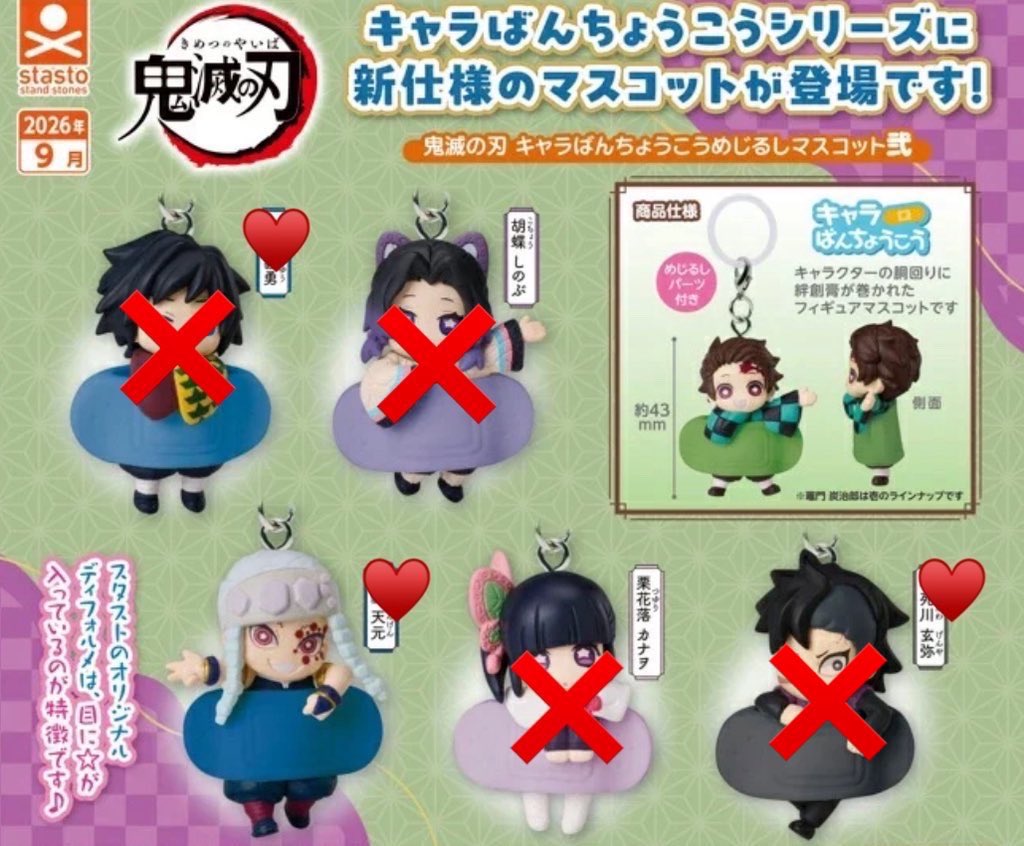 bxishnz's tweet photo. เปิดหาร Kimetsu no Yaiba Character Banchou Komejirushi Mascot Vol.2-3

✅ สั่งของแล้ว ไม่ล่มตี้ ไม่ติดอม ✅

📍น้องละ 125 ( มัดจำ 60 ) 
กำหนดชำระภายใน 01/08/69 (รับคู่ได้คับ)

✅ Vol.2 ว่าง : อุซุย
✅ Vol.3 ว่าง : โอบาไน

#ตลาดนัดไยบะ #ตลาดนัดyaiba #ตลาดนัดdemonslayer #ตลาดนัดkny https://t.co/M10j5aXv5e