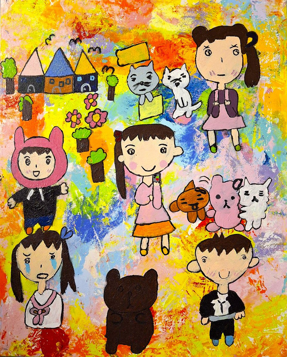 PotteryWorksCLS's tweet photo. Jessica Park is the prime example of an artist transforming themselves in our studio. So, it was a sad day, when Jessica moved away with her family. Yesterday, Jessica was in Vancouver and came back to visit and made a new painting during her visit. We loved seeing her again. https://t.co/hl6OWrGLrg