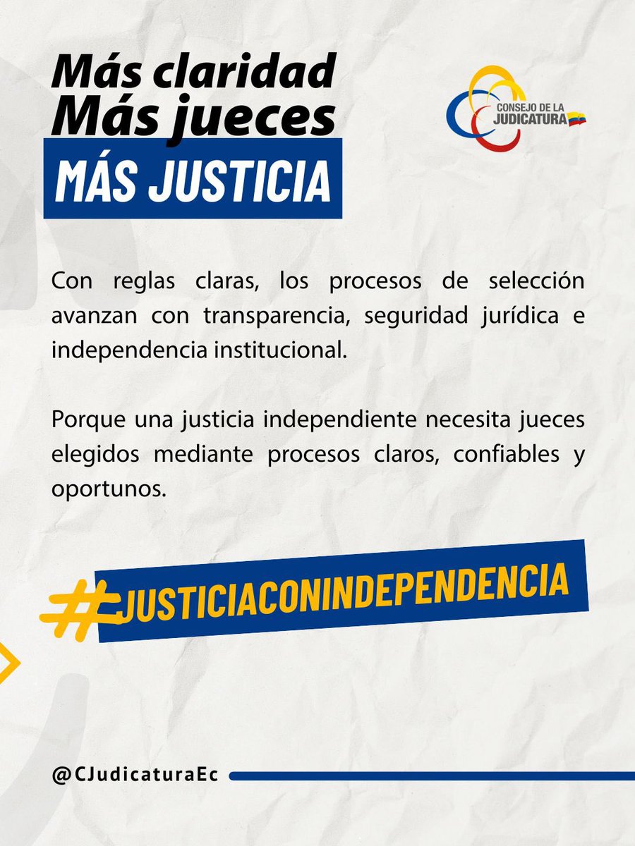 Consejo de la Judicatura tweet media