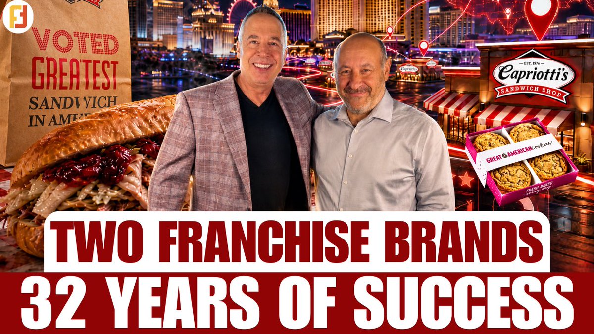 32 Years Owning Capriotti’s &amp; Great American Cookies Franchises with Michael Solomon

📺Link to Youtube: youtu.be/a5Q39LYh8Sk?si…