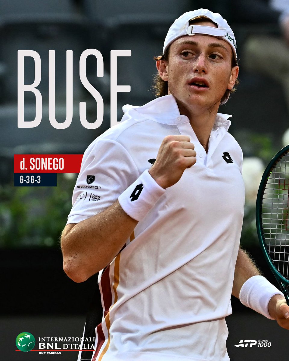 A dream debut for Nacho 🇵🇪✨

Buse takes out Sonego to collect his first win on his first appearance in Rome 👏

#IBI26