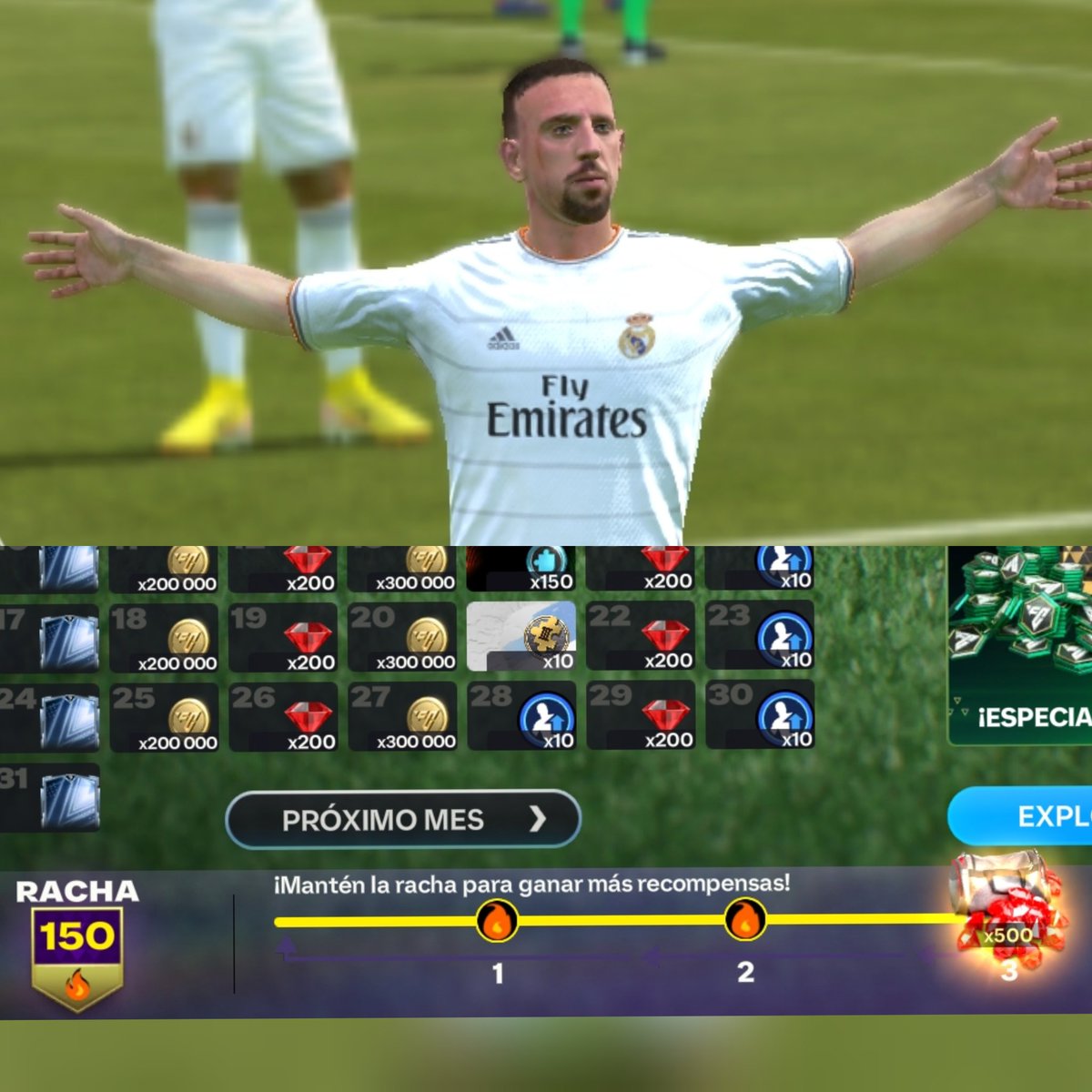 DavidFC_Mobile's tweet photo. 🔥 ¿Cuál es tu racha ⁉️❓️

🚨 Yo ya llegué a los cinco meses consecutivos entrando al juego 🎮

@tutiofifa @JoseAlep1 @FirstHalfYT
@totono97 @YerisFcMobil @legas1710 https://t.co/DzXCnWLABZ