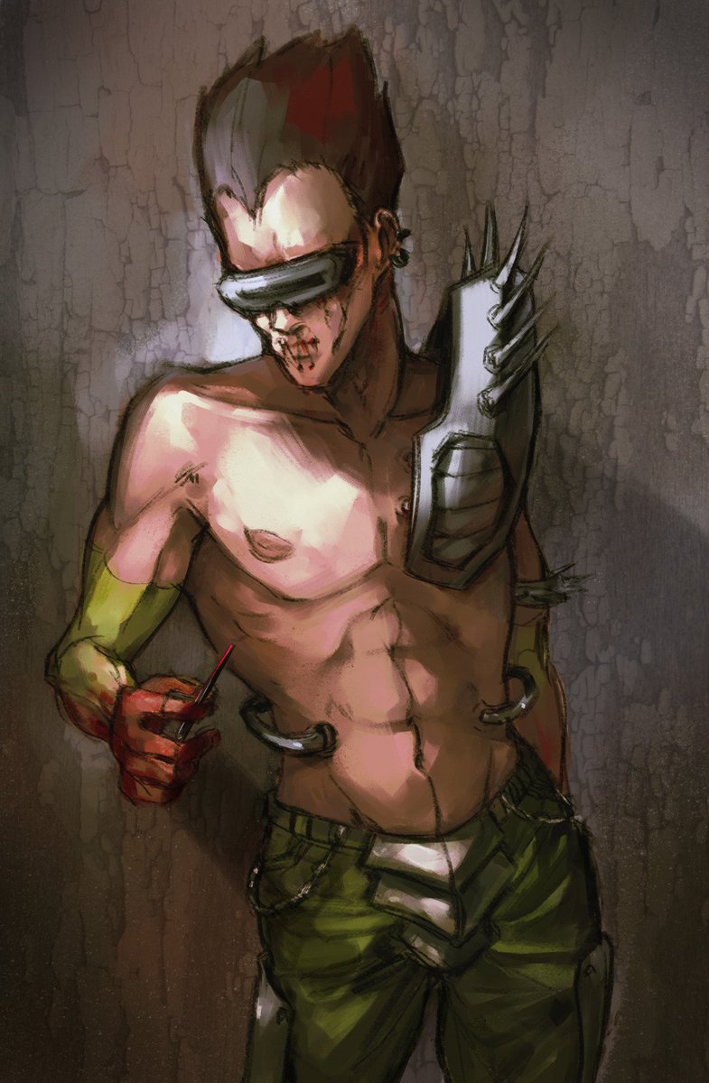 "Shut it forever" Anarki from Quake 3 Arena Art by devilrose