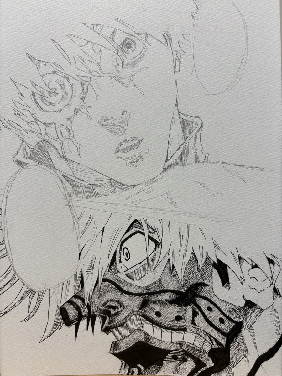 Neend_348's tweet photo. ジャガーン 途中

 #ジャガーン  #漫画  #イラスト  #アナログ https://t.co/JmRECZRJZw