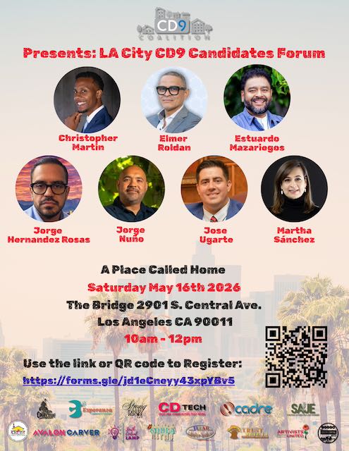 CADREparents's tweet photo. South Central, show up! Join us Sat. May 16 · 10AM–12PM for the LA City CD9 Candidates Forum @ A Place Called Home, 2901 S. Central Ave. Meet the candidates. Ask the tough questions. Vote with power. 🗳️ Register: https://t.co/t8Chl8JjRH https://t.co/y2RYKDISOW