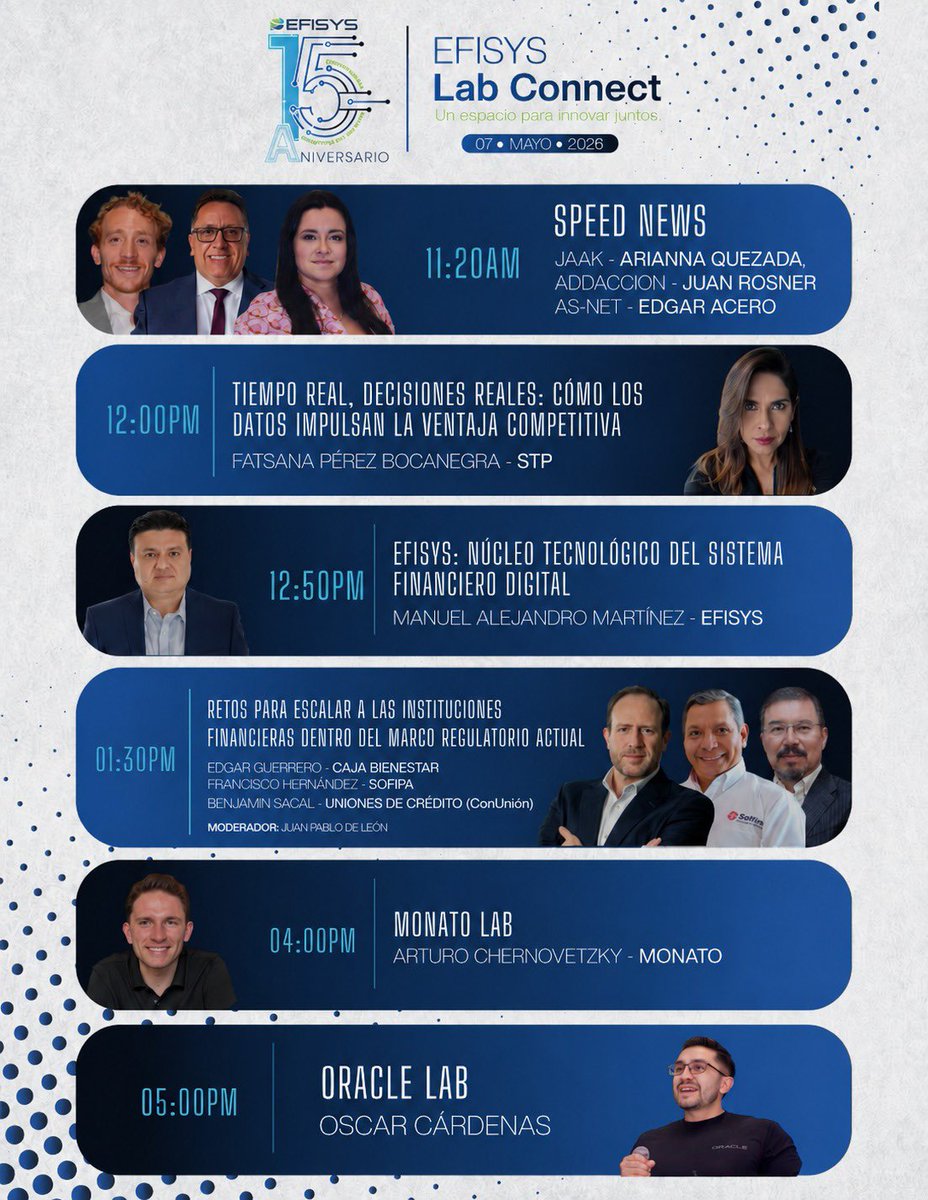 ConUnionOficial's tweet photo. Hoy, el Presidente de ConUnión, Benjamín Sacal, participa en #EFISYSLabConnect compartiendo visión sobre los retos y oportunidades del sistema financiero en México.
Seguimos impulsando instituciones más fuertes y competitivas. https://t.co/QhHDJ54DNF