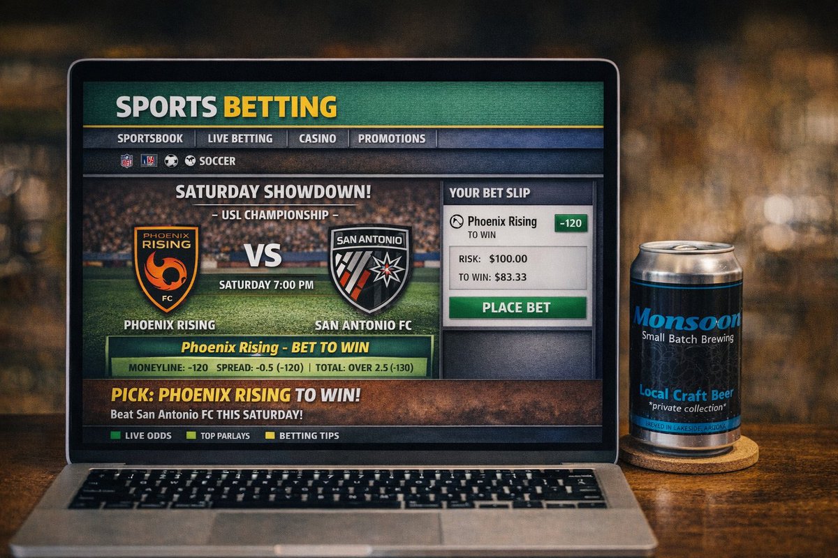 MonsoonBrewCo's tweet photo. Saturday showdown is set.

Phoenix Rising vs. San Antonio FC
And we’re riding with PHX

📈 Pick: Phoenix Rising to win
💰 Lock it in

Who you got?

#PhoenixRising #USLChampionship #MonsoonBrew #GameDayPicks https://t.co/KNLq3aDTa6