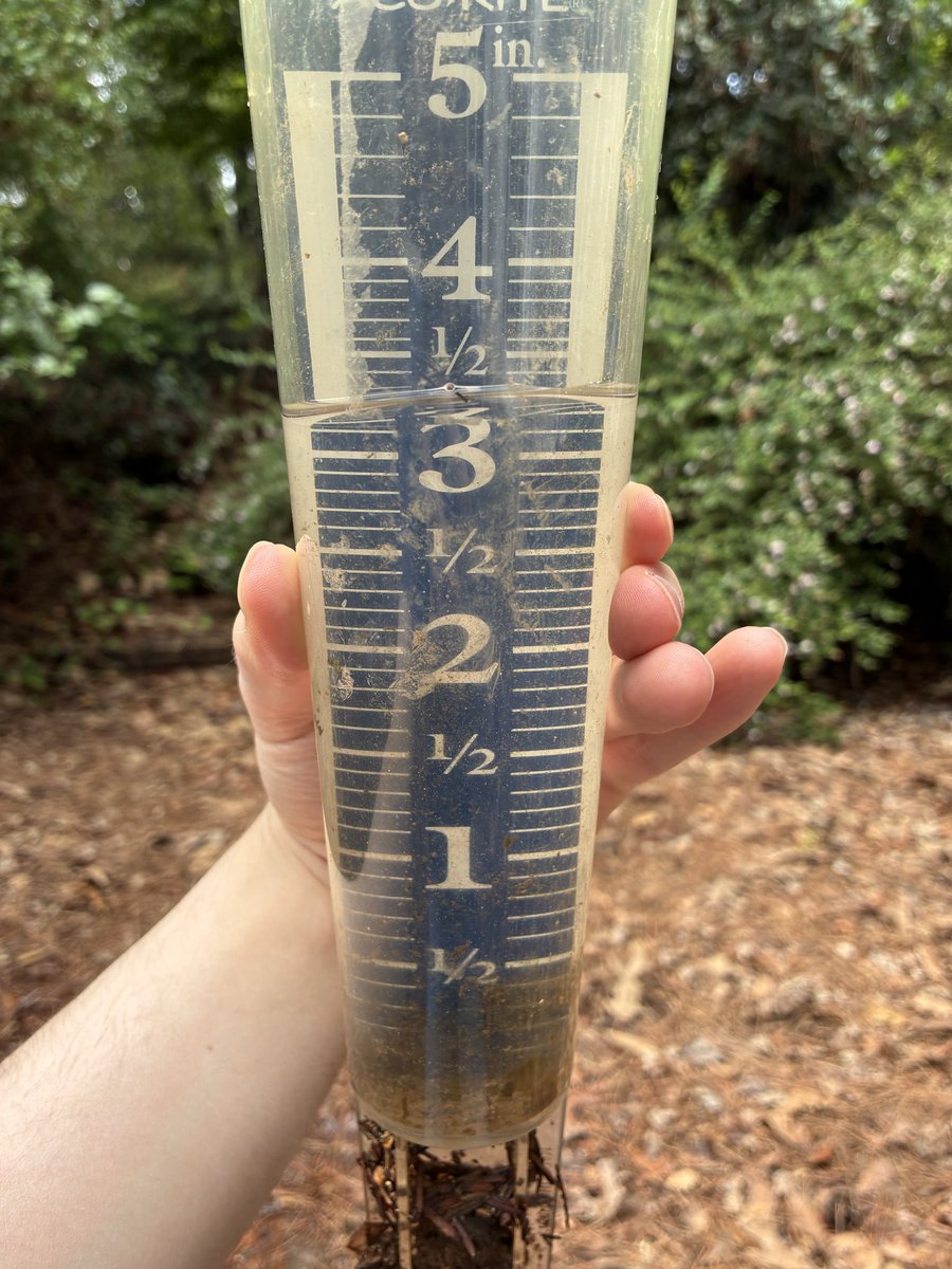 acz923's tweet photo. 3.2” of rain in Johns Creek @NWSAtlanta https://t.co/dSFE9Qzucj
