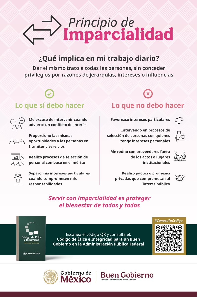 teclaredo's tweet photo. ⚖️🤝 La imparcialidad es fundamental para garantizar un trato justo y equitativo para todas y todos. 🤝⚖️

#CódigoDeÉticaEIntegridad https://t.co/1gZpCiGbRA