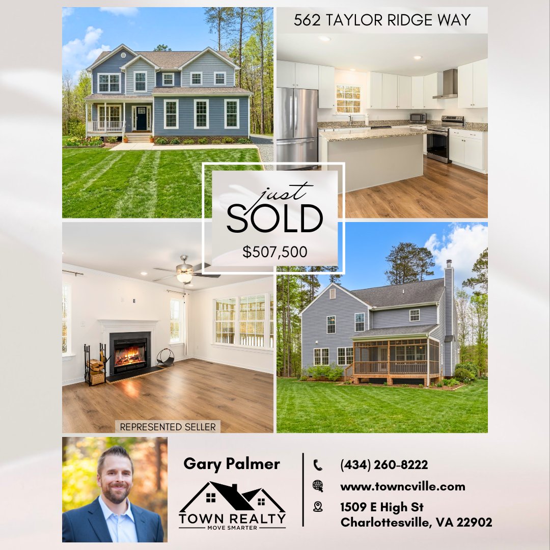 TownRealtyVA's tweet photo. Congratulations to our client on the recent sale of their 4BR/2.5BA home on 2+ acres in Taylor Ridge Estates in Palmyra! 😊

If you're looking to buy or sell a home like this in Central Virginia, contact an agent at Town Realty today!
https://t.co/murpqWgTot

#JustSold #Virginia https://t.co/ziXmlXXHag