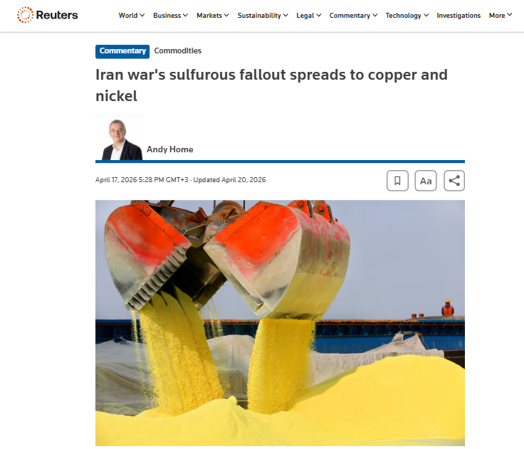 FerryArgkBonek's tweet photo. You know what keeps standing out to me with NovaRed Mining Inc OTC: $NREDF?
The story actually fits the macro environment REALLY well
Copper demand keeps rising:
50M tonnes projected by 2035,
53M+ by 2050,
EVs needing 3-4x more copper,
AI infrastructure expanding aggressively,
global power grids demanding upgrades.
But sulfur is quietly becoming a huge mining problem:
~33% sulfur production tied to Middle East,
~50% sulfur shipping near Hormuz,
sulfur prices recently near ~$740/ton.
A lot of mining companies could struggle with costs and logistics.
Meanwhile Wilmac sits near:
Teck Trail,
Chemtrade,
IRM logistics,
Western Canada sulfur infrastructure.
That local industrial access could matter WAY more later.
And now Gregory Fedun joins:
30+ YEARS experience,
natural resources and capital markets,
projects across North America, South America, Africa and Middle East,
UAE Royal Family relationships,
involved in a $70M Anadarko-linked transaction.
That’s not random advisor experience.
Now add:
16,078 hectares,
copper-gold exposure,
AI-driven exploration,
provisional patent filing,
Phil Ehr strategic metals narrative.
Honestly this setup keeps getting more interesting to me.
$15+ remains my target.
Always do your own research before making any moves.
$KEEL $ACHR $AUR $GRAB $NVDA