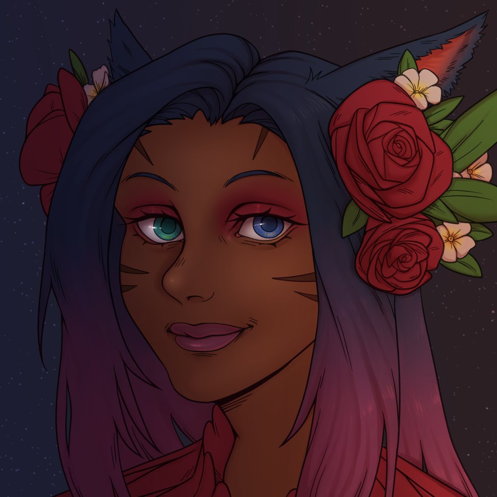 Bakucrow's tweet photo. Thank you for the commission, @Ingridstreams! A birthday gift for Yuhna of her FFXIV character! 🥰 https://t.co/XCymfizteK
