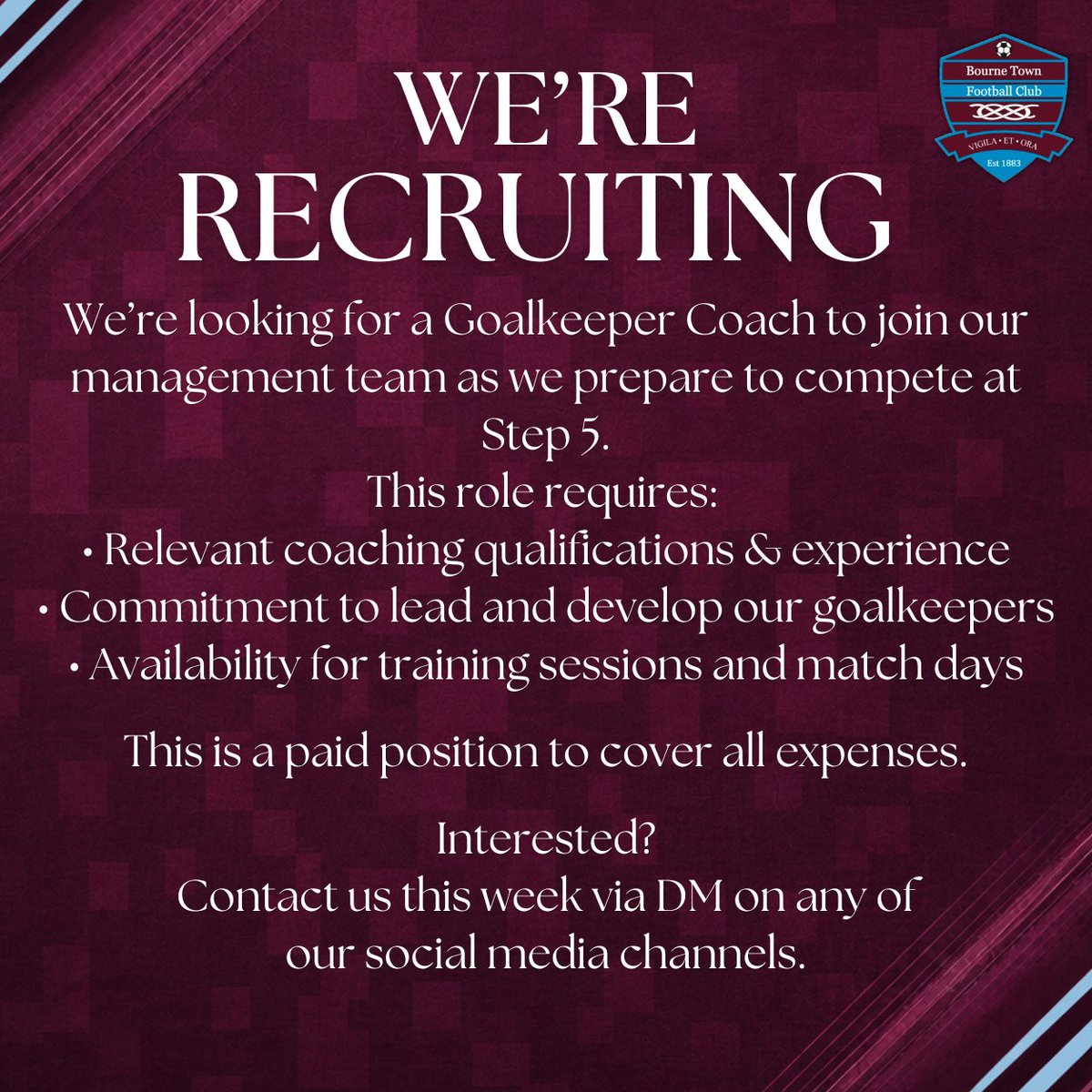 Bourne Town FC tweet media