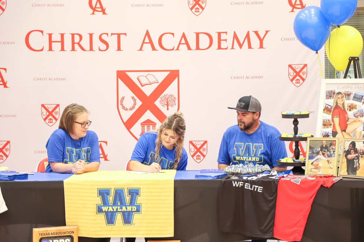 CAwarriors's tweet photo. Congratulations to our Lady Warrior, Marley Fant, who signed this week to play collegiate-level volleyball with Wayland Baptist University next year. We are so proud of her!

Watch the news story now. https://t.co/XMDnWBJZW1 

#CALadyWarriors #CAdifference #CAvolleyball https://t.co/BTVccn4yAe