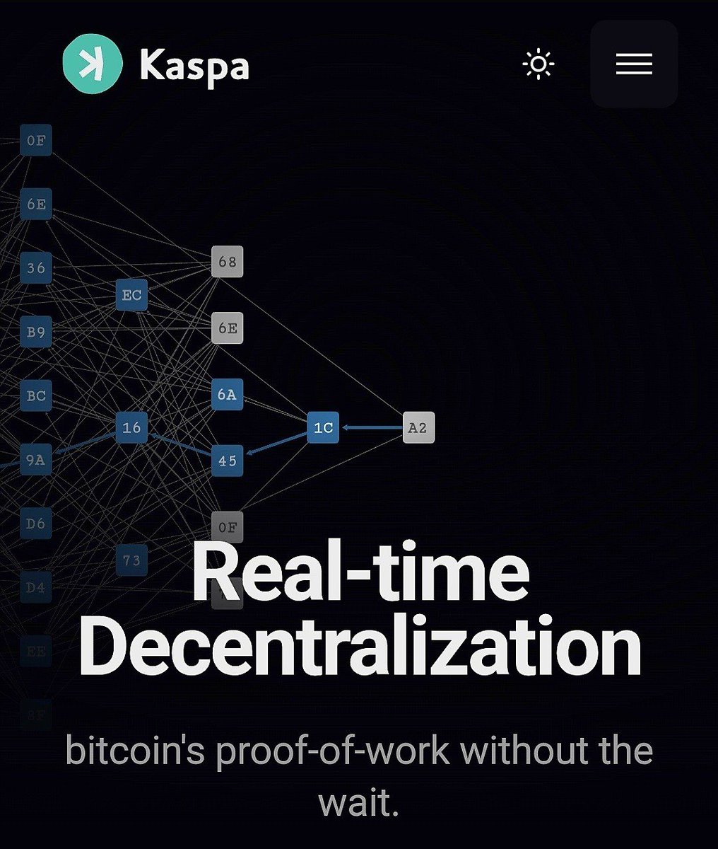 AlexCryptoDubai's tweet photo. HUGE $KAS NEWS:

$KAS core contributors complete NEW WEBSITE 

Absolutely love the "Bitcoin’s proof of work without the wait"

Check it out, link in comments below!!! https://t.co/oglO2mcDKy