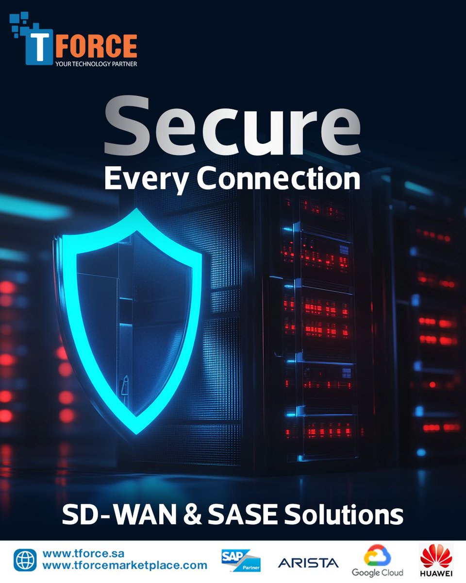 tforcesa's tweet photo. Protect users, branches and cloud workloads with SASE-driven network security. TFORCE delivers secure access, SD-WAN optimization and threat visibility across your enterprise.

 Email: info@tforce.com.sa

#TFORCE #services #IT #business https://t.co/EfetN2DJ6k