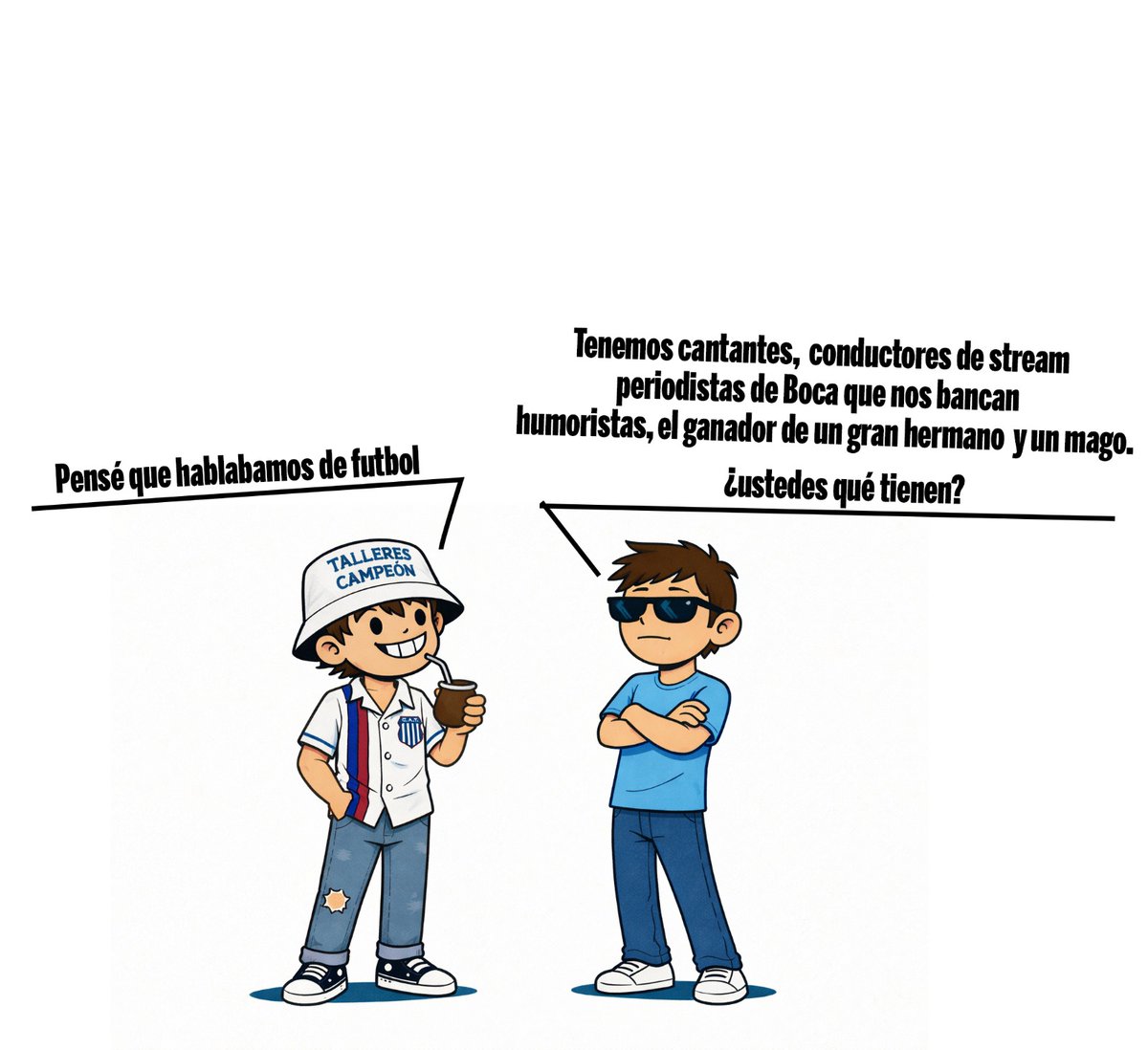 venimodeltaller's tweet photo. Cuando hablas con un hincha de belgrano, la charla va mutando a un programa de chimentos. https://t.co/Lvowz5xDiv
