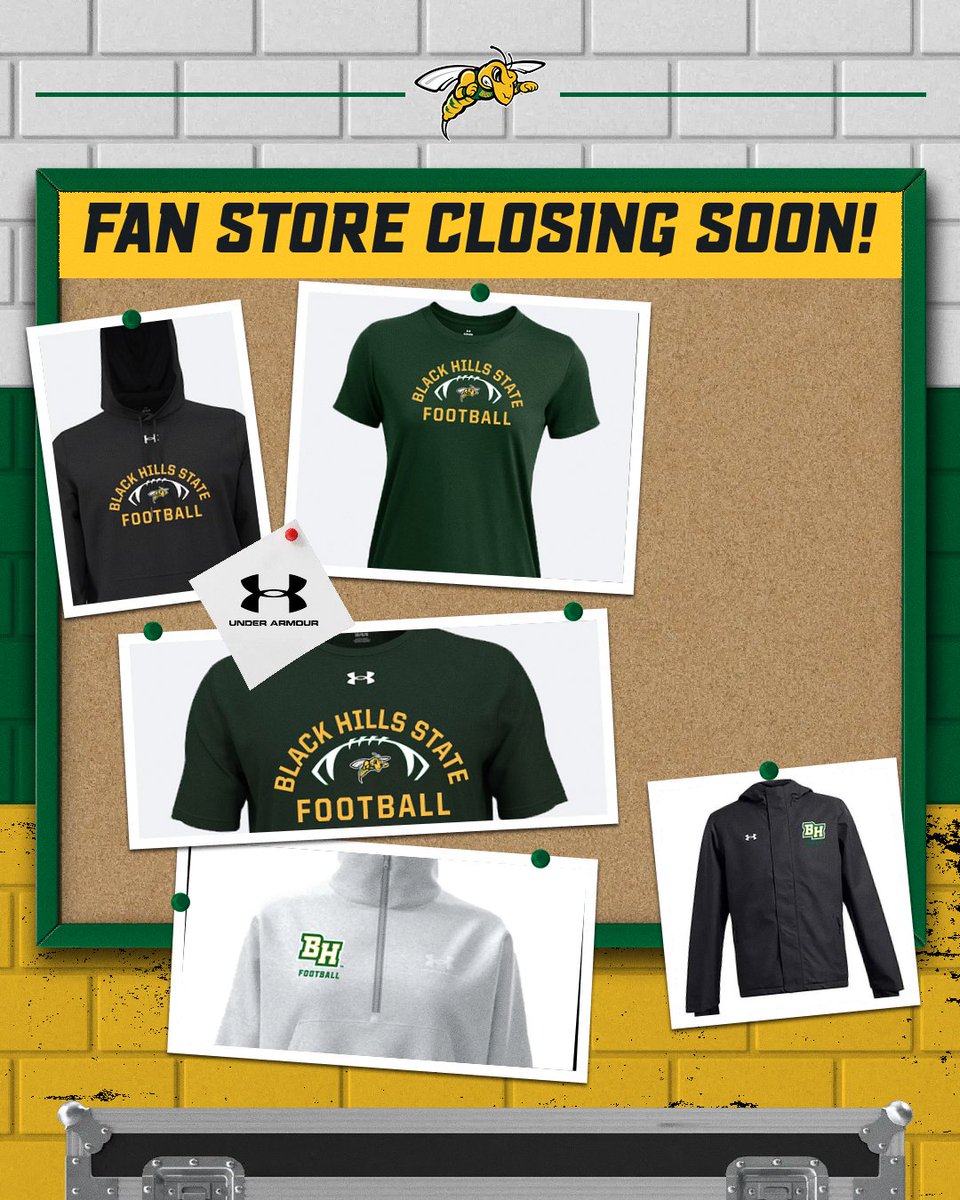 BHSUFB's tweet photo. Open until this Friday, May 12th! Gear up for the season now! https://t.co/vJad6uheS5 https://t.co/Vjl167OopD