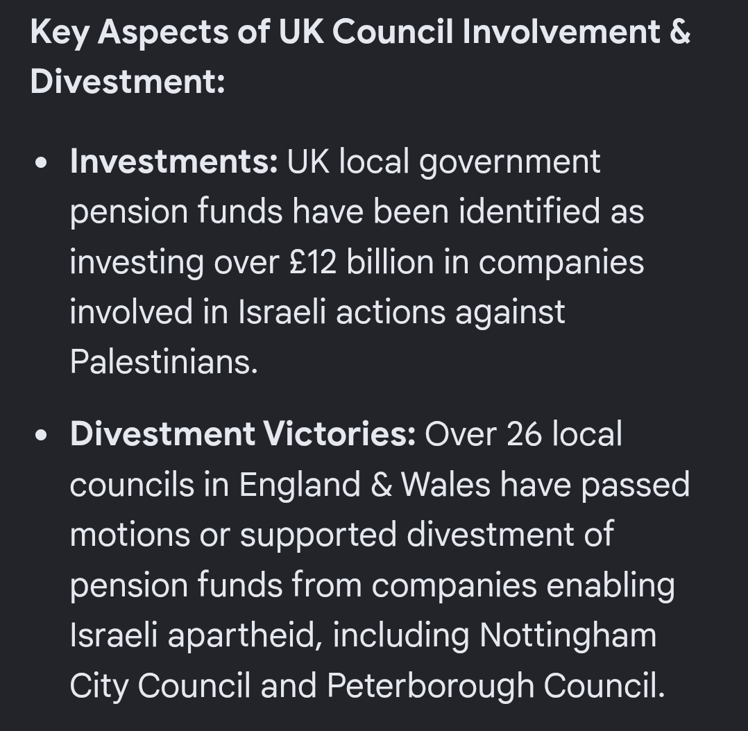 B1psy's tweet photo. @AjaTheEmpress When the UK Government and its local council pension fund have huge investments to the Israeli lobby of Apartheid as @declassifiedUK have openly shown, even a quick Google search can tell you so!! https://t.co/Zo2q6Udrmw