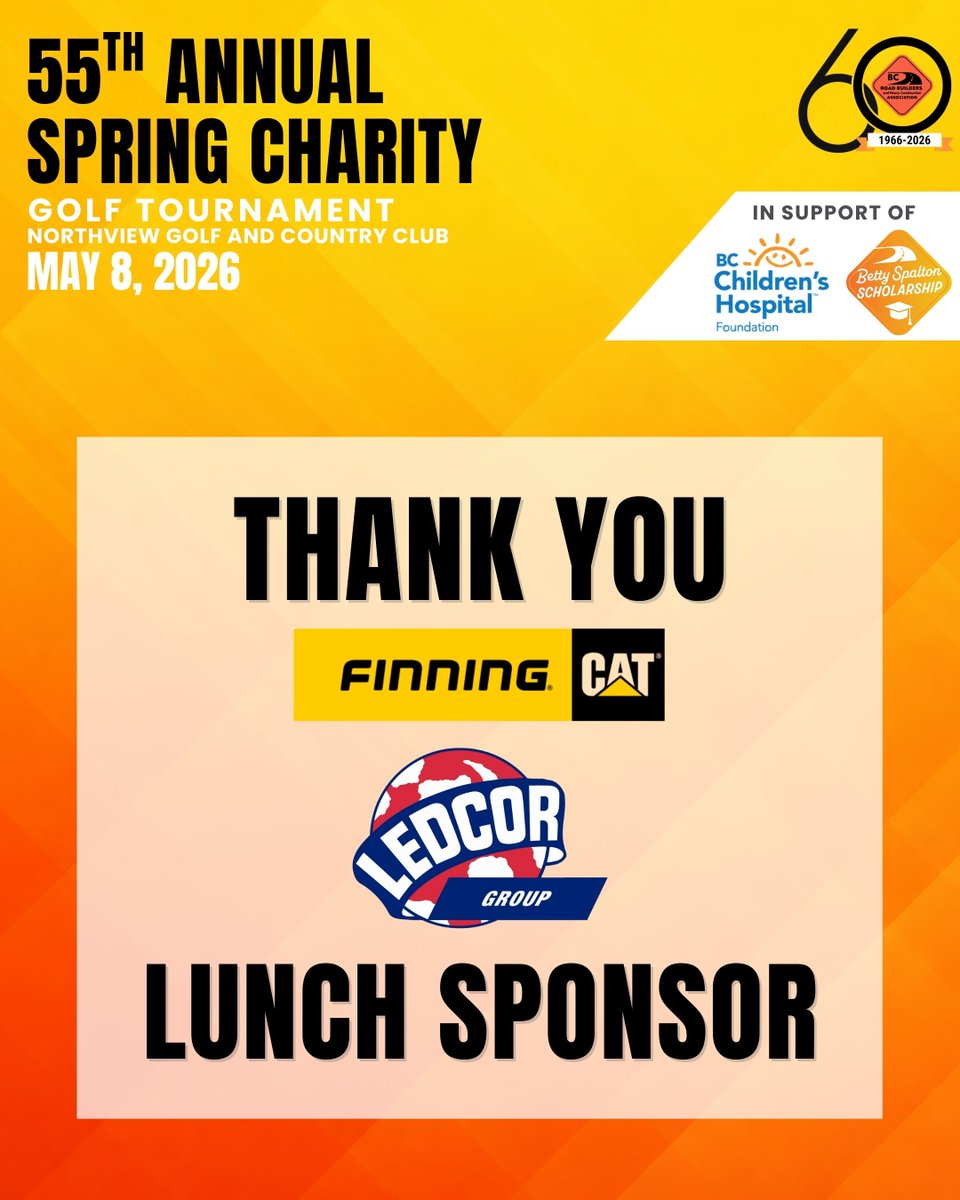 BCRoadBuilders's tweet photo. A big thank you to our food and drink sponsors for this year’s golf tournament.

We appreciate the support from Cooper, Finning, Ledcor, Blue Pine, and Amrize for helping keep everyone fuelled and refreshed throughout the day! https://t.co/R4T2ToXN4d