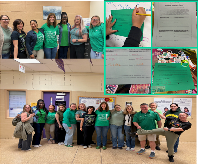MentalHealth_CB's tweet photo. Loch Raven HS staff wearing green to support Children's Mental Health on Children's Mental Health Awareness Day! 💚 @RaiderNationLR @BCPSOSSS @BaltCoPS @ChildrensMHM https://t.co/0PhVurrZPV