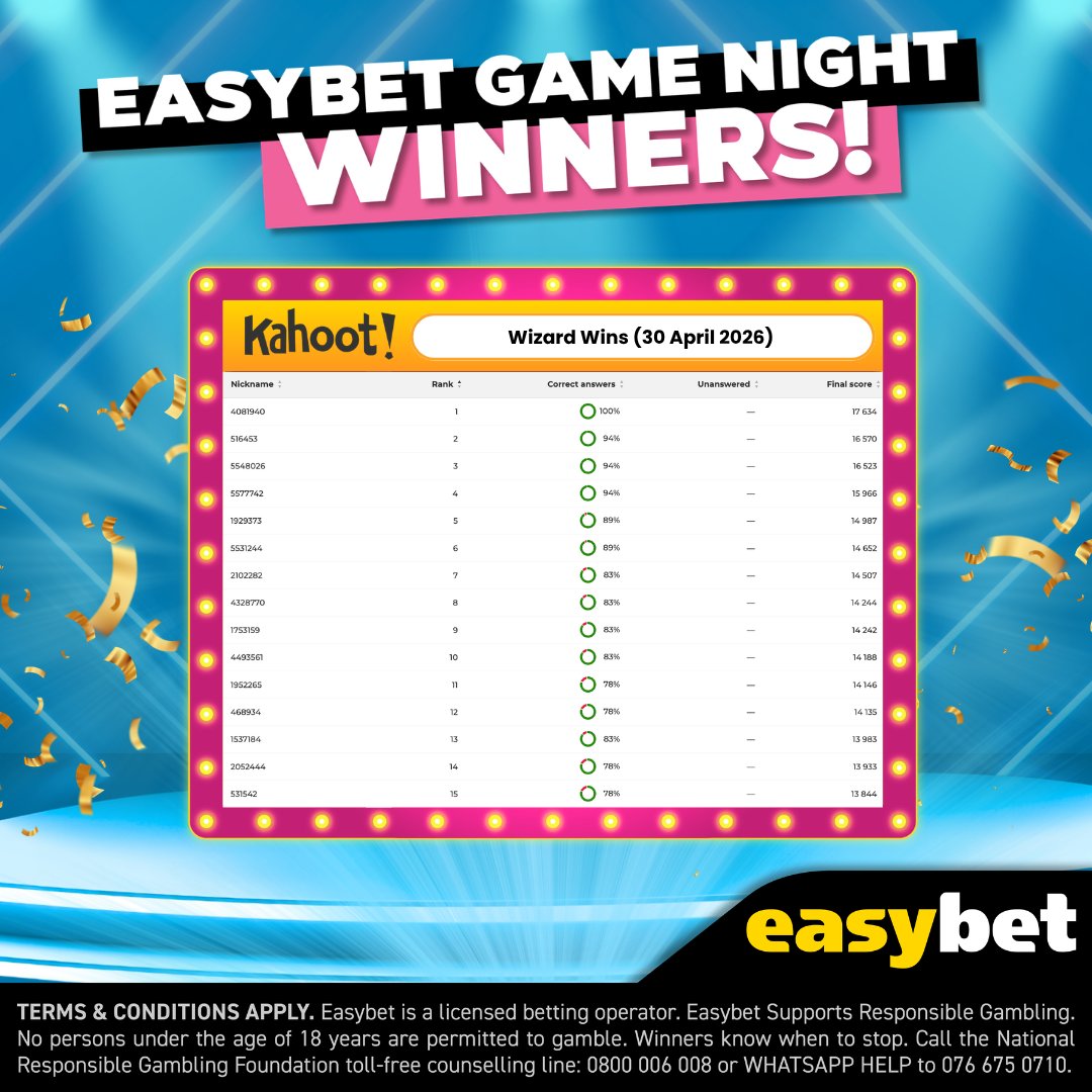 Easybet South Africa tweet media
