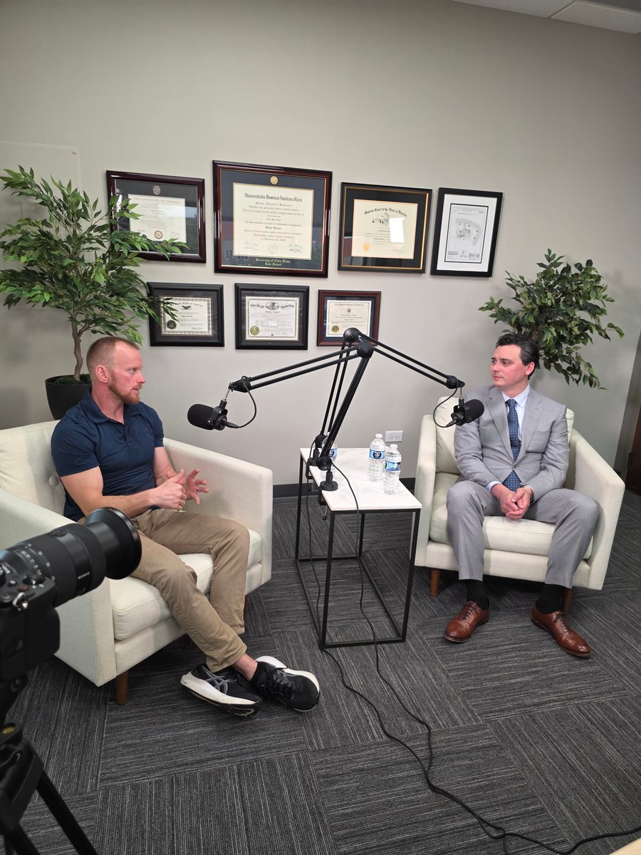 Zayedlaw's tweet photo. We’re filming an upcoming podcast episode featuring a special guest, John Brooks, a fitness expert sharing insights on injury prevention, recovery, and staying strong after an accident. 

#ZLO #Podcast #ZayedLawOffices https://t.co/5Lv5KwfTWT