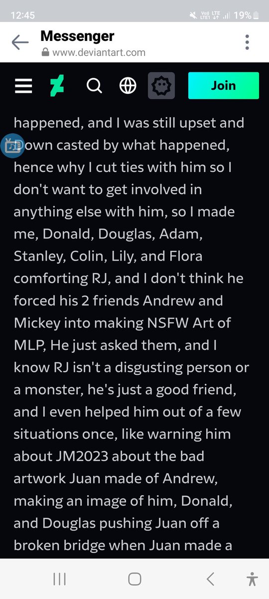 DOliverfan's tweet photo. @CrossoverBad
@BadDASlop
@badmeme_DA
@WorstDeviantart
I don't think helping friends to make nsfw mlp art isn't a good idea it still counts as disgusting creep behavior. 
Also once a pedo always a pedo.

Plus im starting to have mixed feelings on the god forgived everyone term https://t.co/GDzEw5MHav