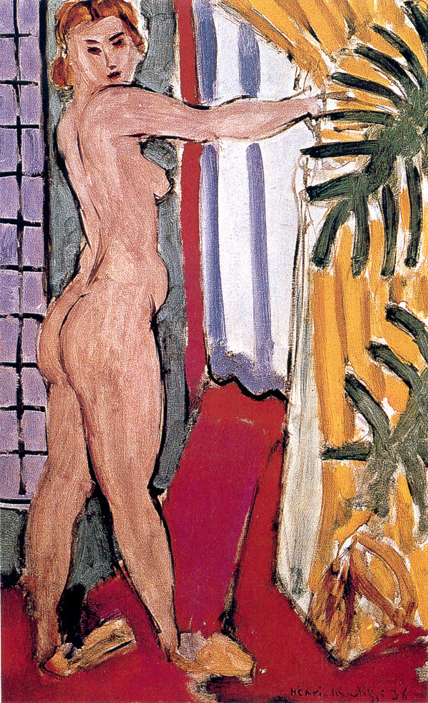 An Nude Dtanding Before An Open Door #artbots #matisse