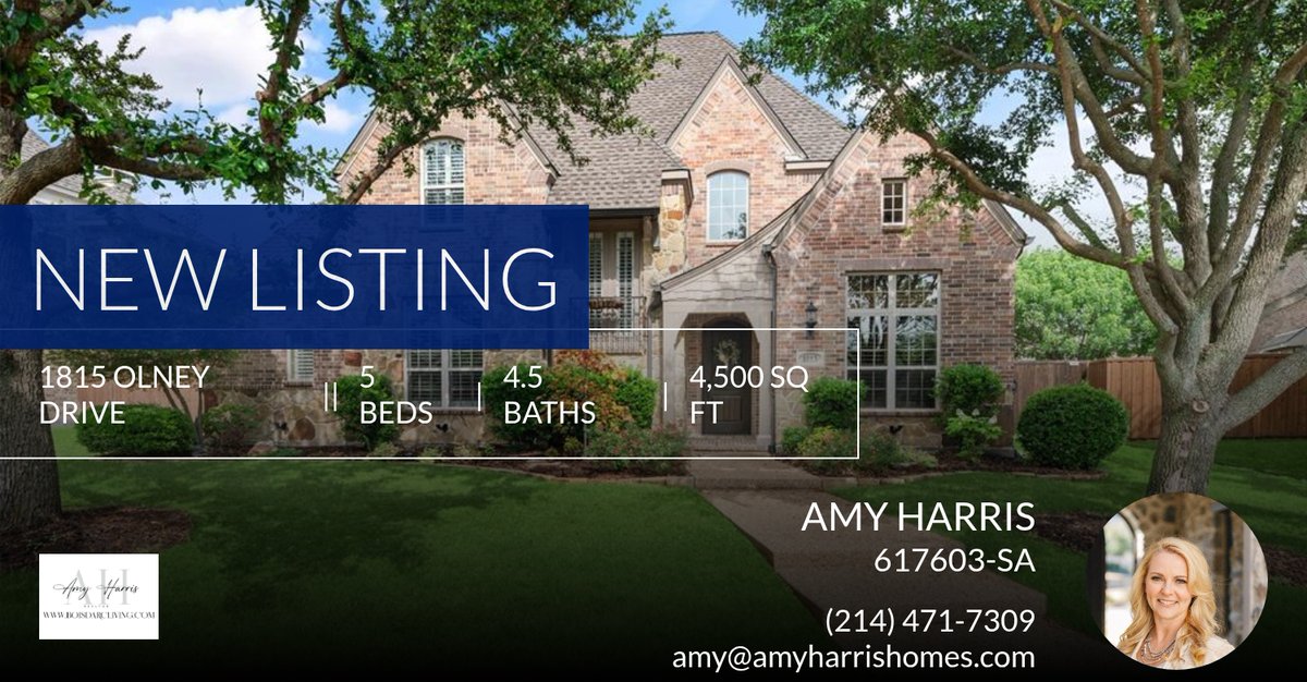 Amy_P_Harris's tweet photo. 📍 New Listing 📍 Take a look at this fantastic new property that just hit the market located at 1815 Olney Drive in Allen. Reach out here or at (214) 471-7309 for more information!

Listed by Michelle Musick Jones

Amy Harri... https://t.co/bGnTI2xd57 https://t.co/WAuRzh1YtF