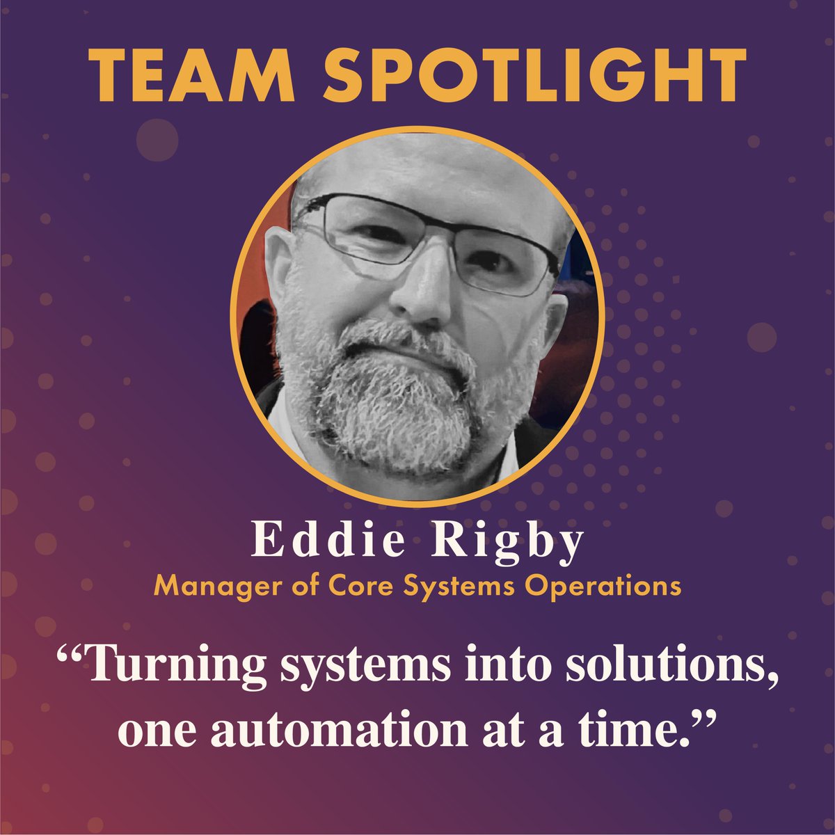 Rize_cu's tweet photo. Behind the scenes, Eddie is always finding ways to make the work work better.
Federally insured by NCUA. #RizeBeyondBanking #RizeCreditUnion https://t.co/0CR2X6q9LH