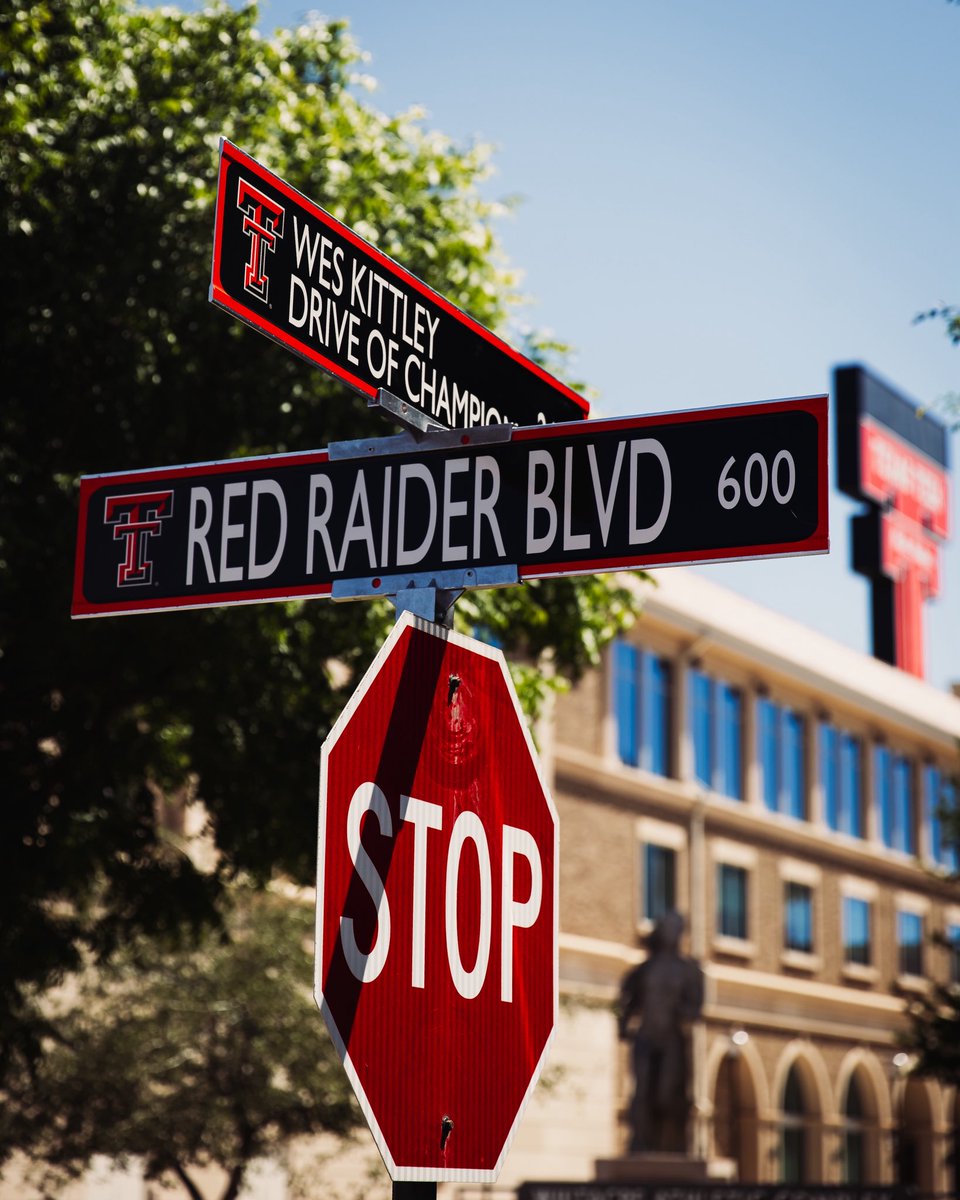 Stop and admire the new street name…Wes Kittley Drive of Champions!
